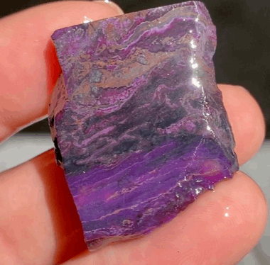 (Photos) Gel Sugilite Rough 11.1g Pure Gems Minerals & Design