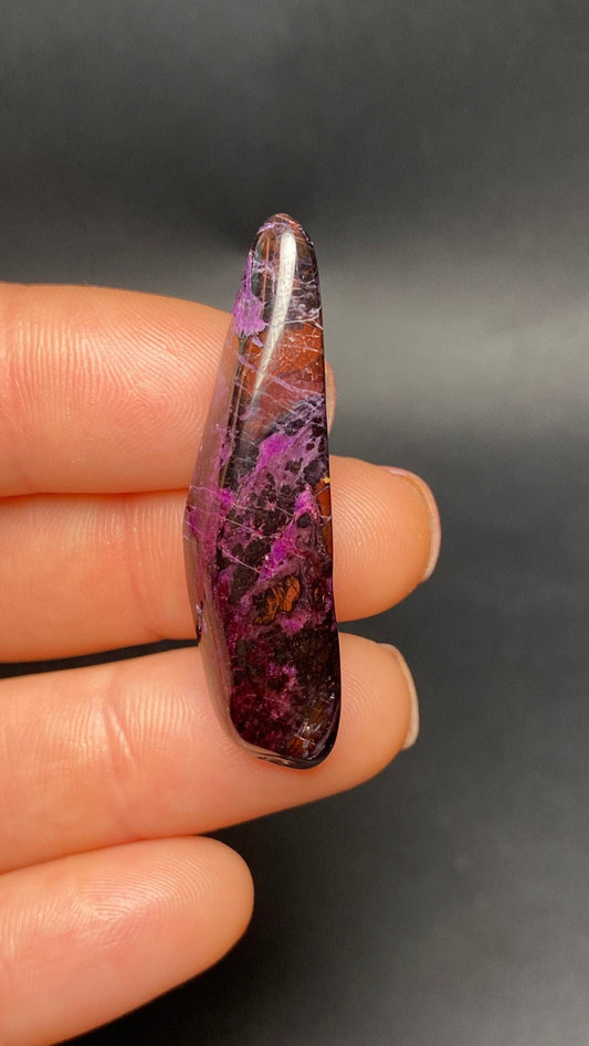 35.9ct Gel Sugilite Cabochon (44.2x11.9x6.9 mm) Pure Gems Minerals & Design