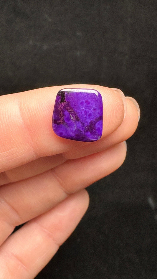 3.5 ct Sugilite Cabochon 12.0 x 12.6mm Pure Gems Minerals & Design